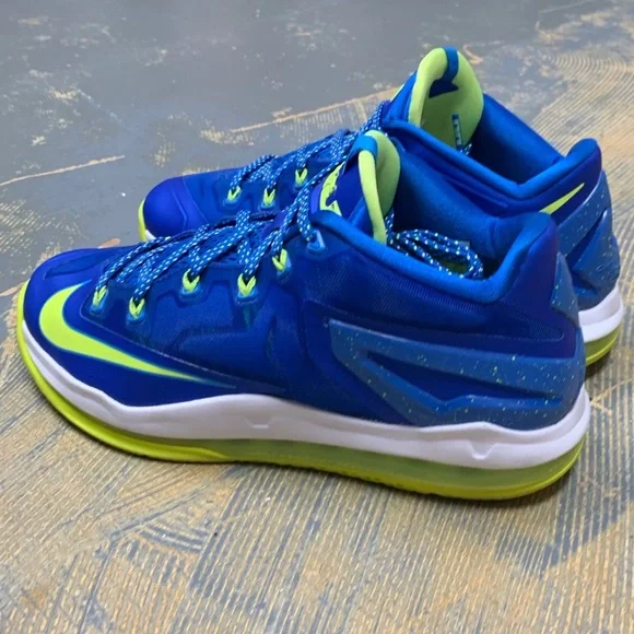 Nike Lebron James Sprite Low XI 11 642849-471 9.5 Blue Basketball - Picture 7 of 9